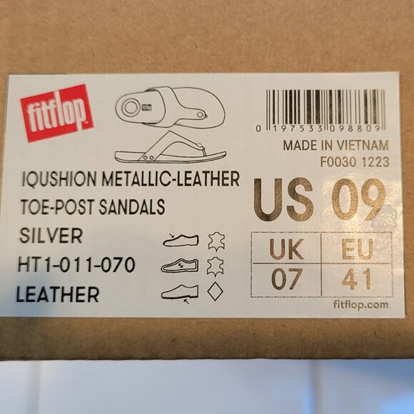 Fitflop Silver Metallic Sandals - Picture 4 of 5